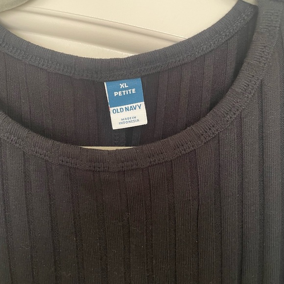 Old Navy Black Ribbed Midi Dress - Picture 3 of 3